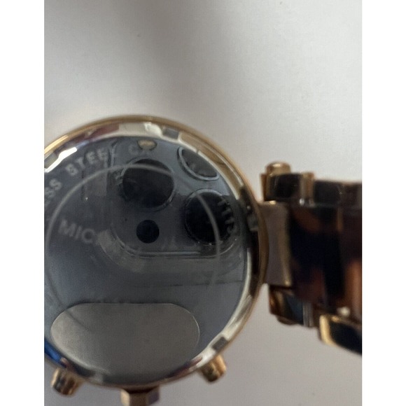 Michael Kors Parker Gold Dial Gt SS Quartz Chrono Ladies Watch MK111306 - Picture 6 of 8